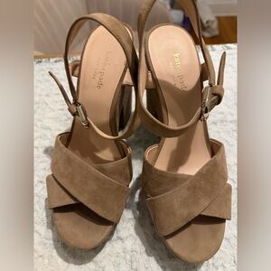 Kate Spade - Grace Platform Sandals - Roasted Almond - Sz8.5